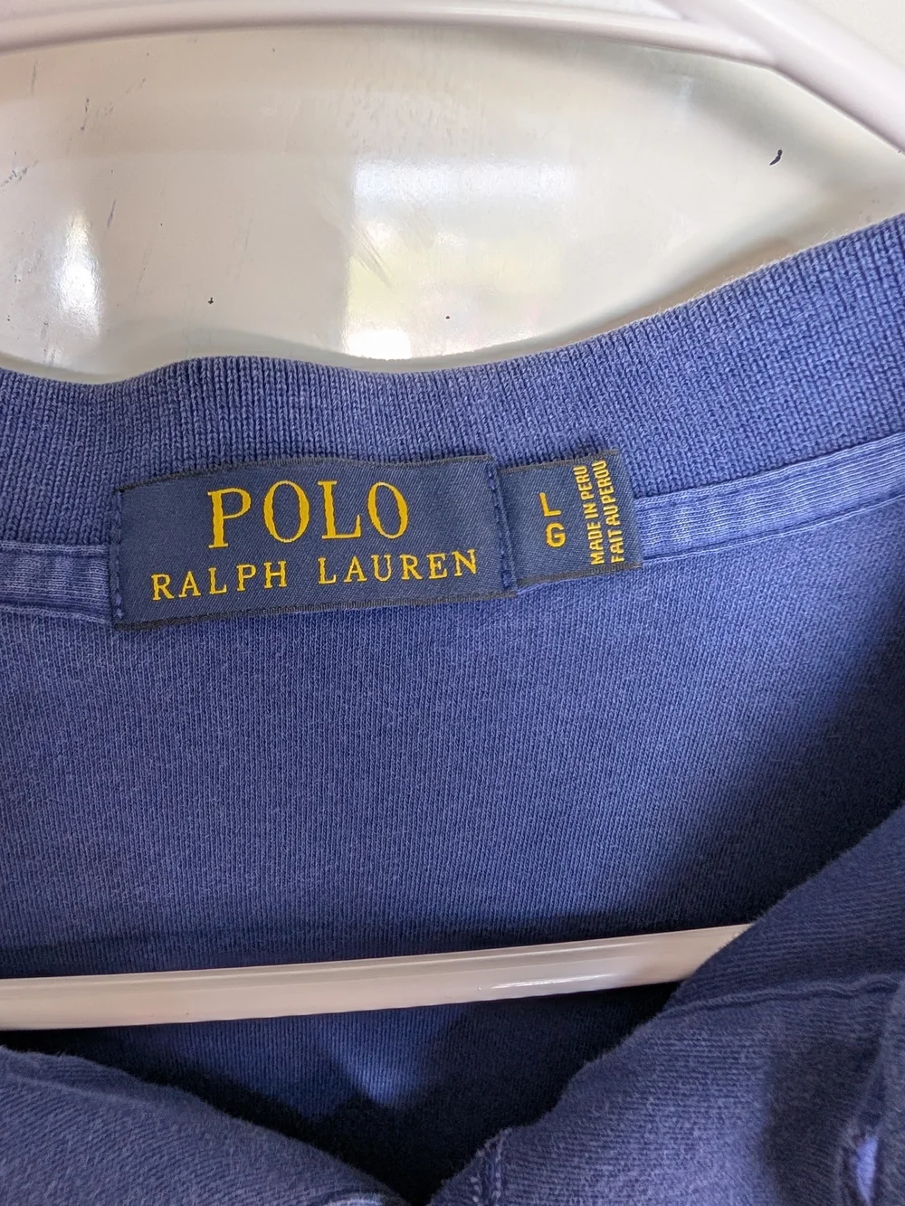 Ralph Lauren Navy Polo Shirt with Red Pony Embroidery